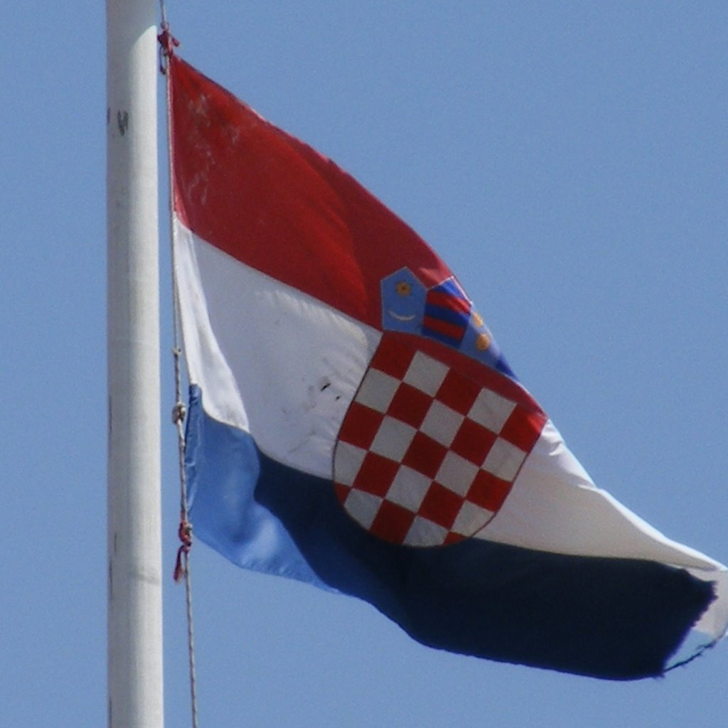 Chorvatská vlajka - hraje se EURO 2008